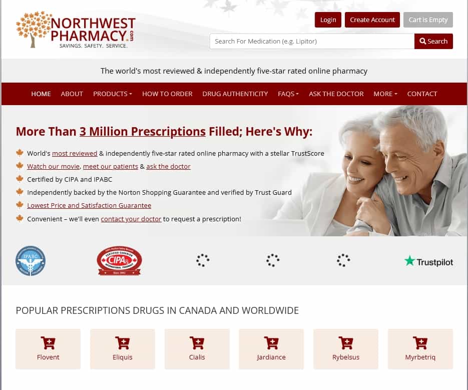 Northwest Pharmacy website