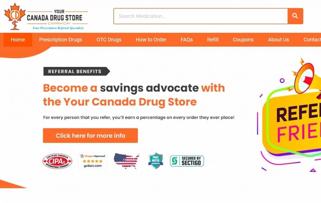 Your Canada Drugstore website